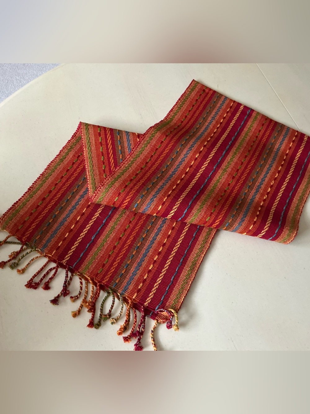 Beautiful Colorful Woven Table Runner